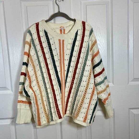 Maurices Chenille Striped Dolman Sweater Size 1X Long Sleeve NWT - Picture 3 of 13